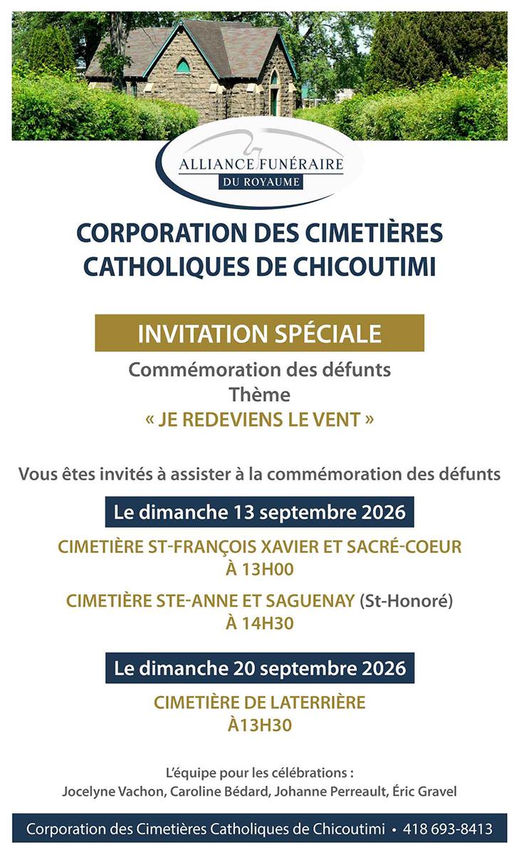 Commémoration Des Défunts Cimetières 2026